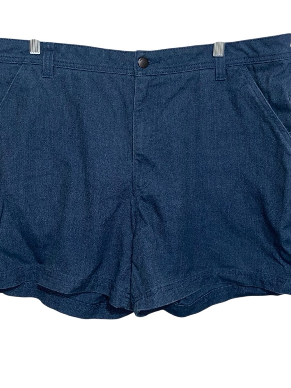 Patagonia Shorts Womens Size 18 Navy Blue Canvas pockets Outdoor Island Hemp